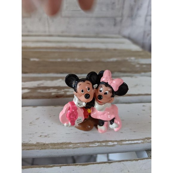 Applause pink mini Mickey mouse PVC vintage figuri - Picture 1 of 7